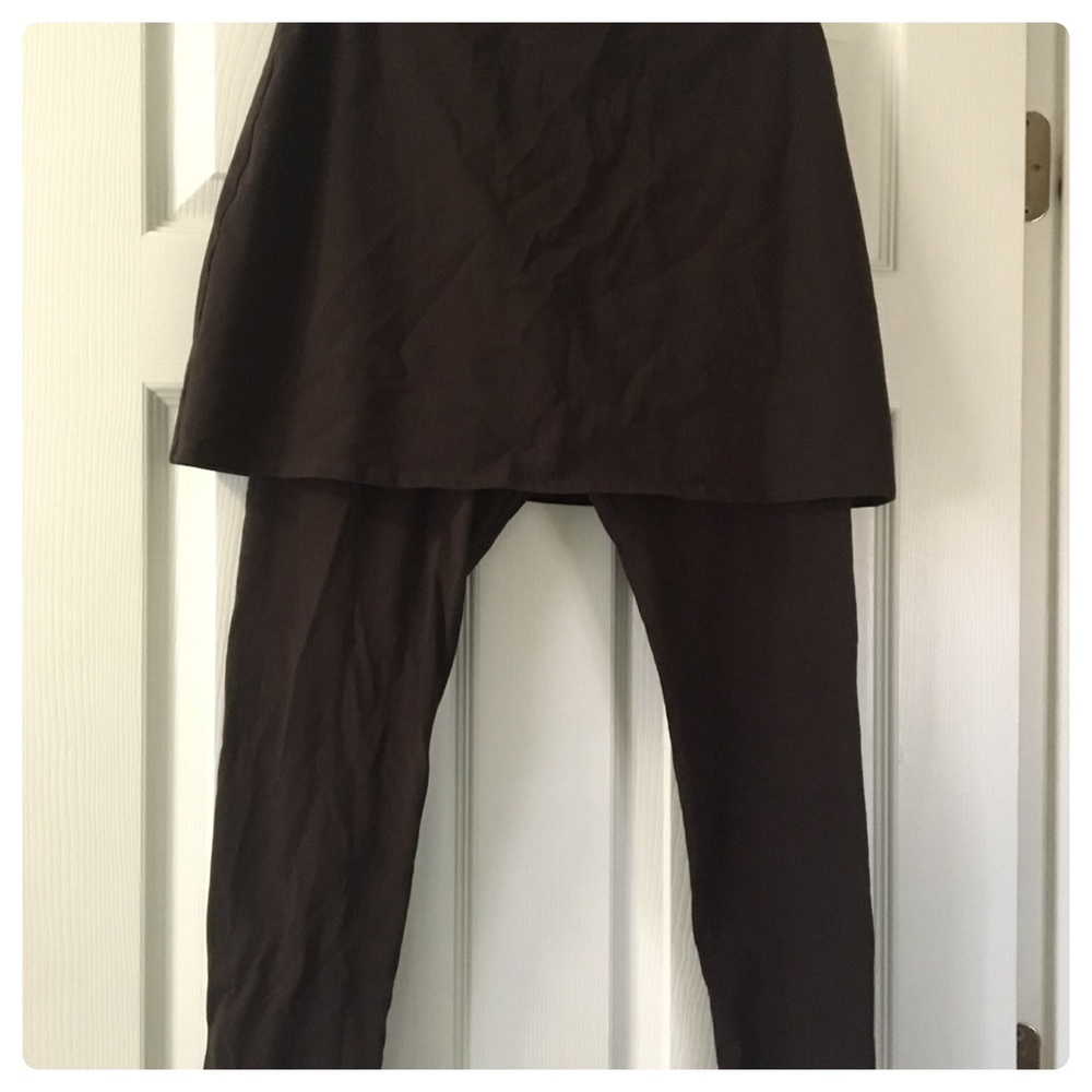 Legacy Ankle Length Ponte Knit Skirted Leggings